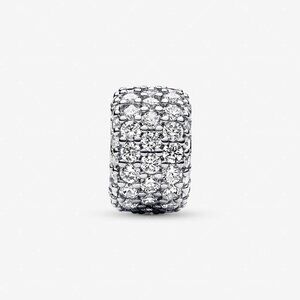 Pandora Sparkling Pavé Triple-row Charm